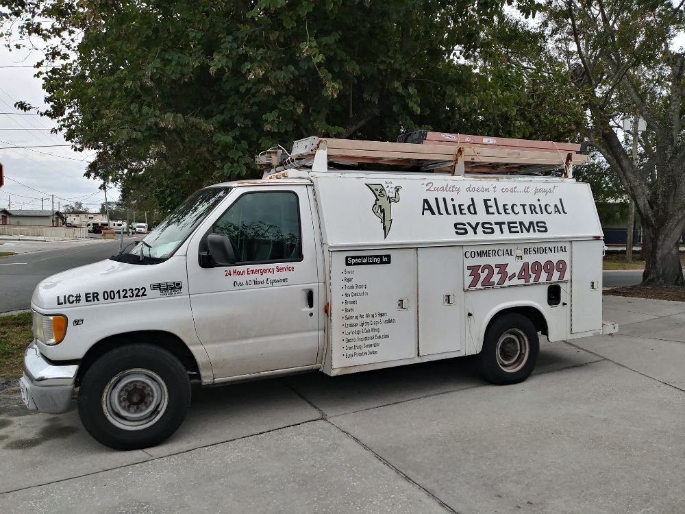 Allied Electrical Systems service truck parked outside