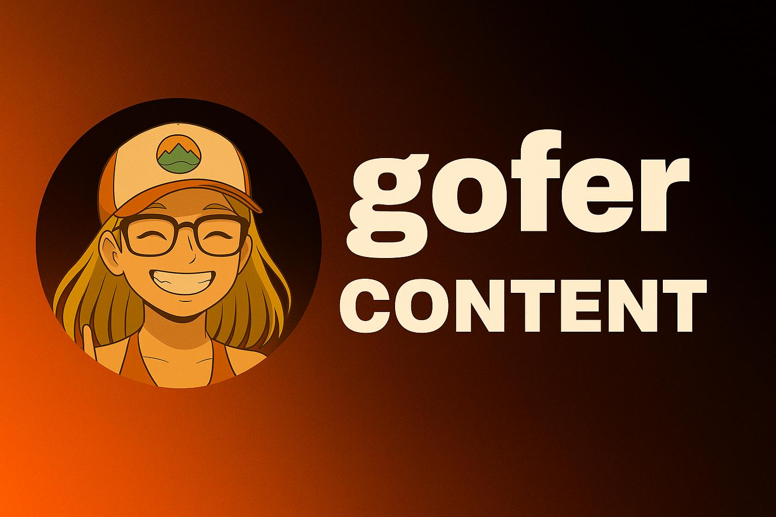 Gofer Content banner art